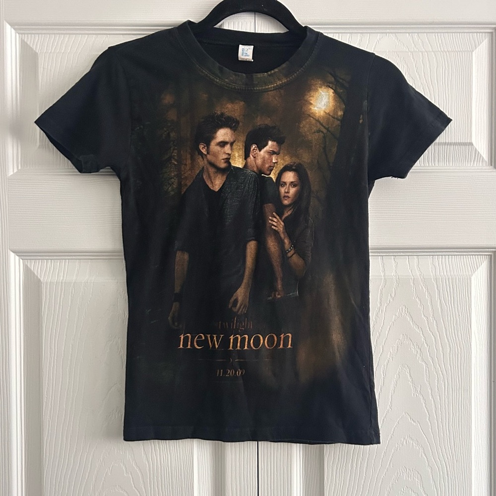 Y2K 2000s Twilight New Moon Tulex Promo Movie Cotton Graphic Tee Shirt.